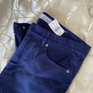 NWT Blue soft brush Jean leggings by Loft